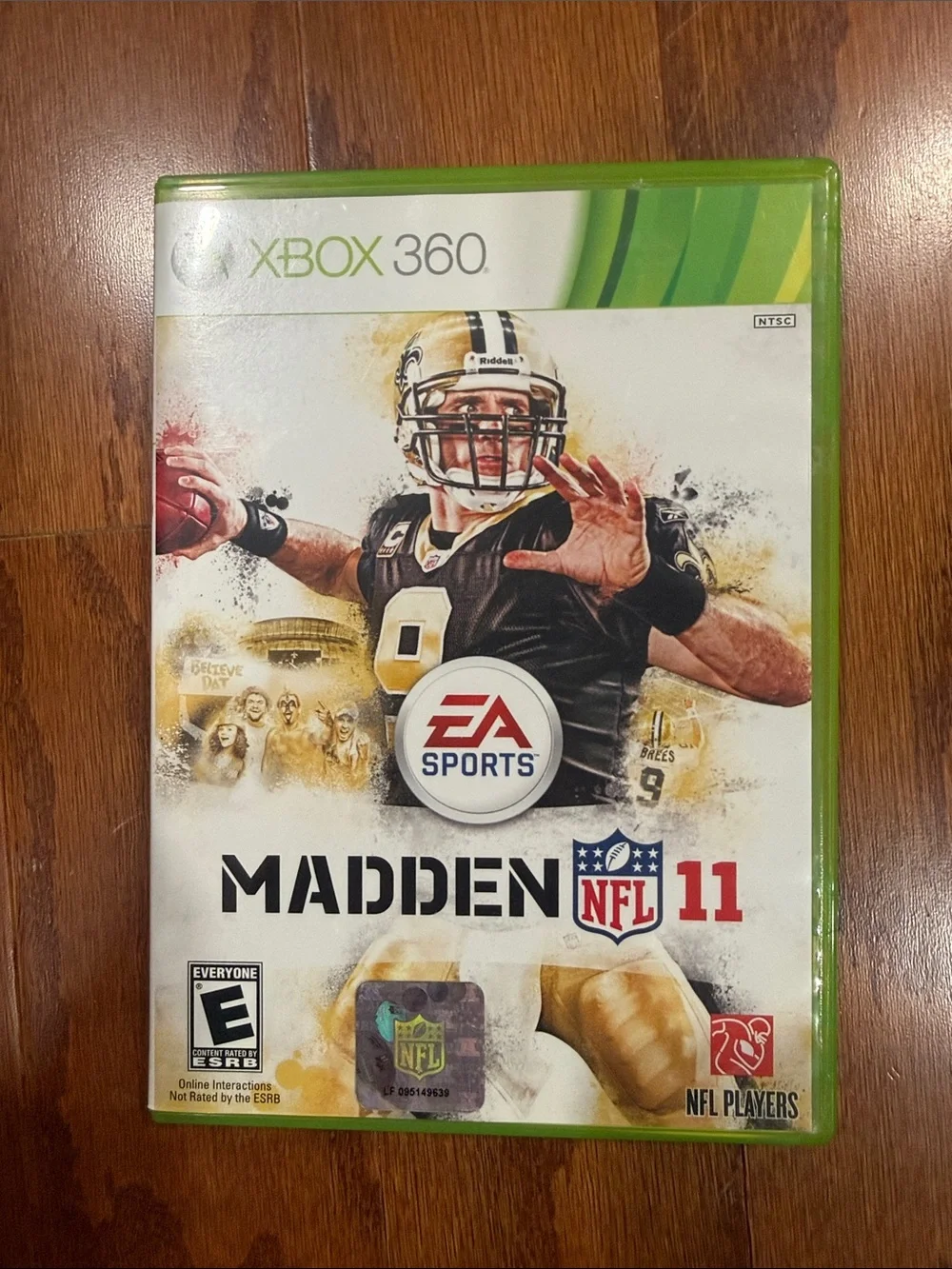 Madden NFL 11 Xbox 360 Drew Brees Cover Complete EA Sports Football Game